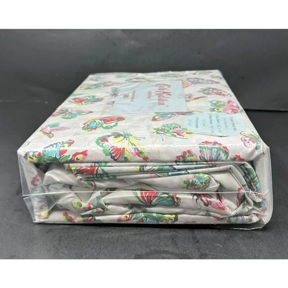 CATH KIDSTON BUTTERFLIES Queen Sheet Set 100% Cotton 200 TC Percale NIB NEW - Picture 6 of 7